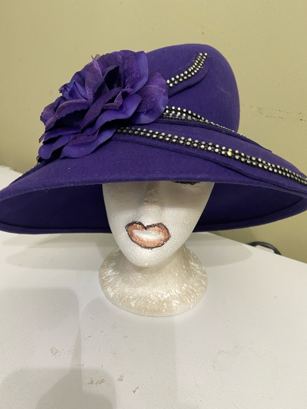 Pretty Purple Dress Hat / Church Hat by Swan - Picture 5 of 8